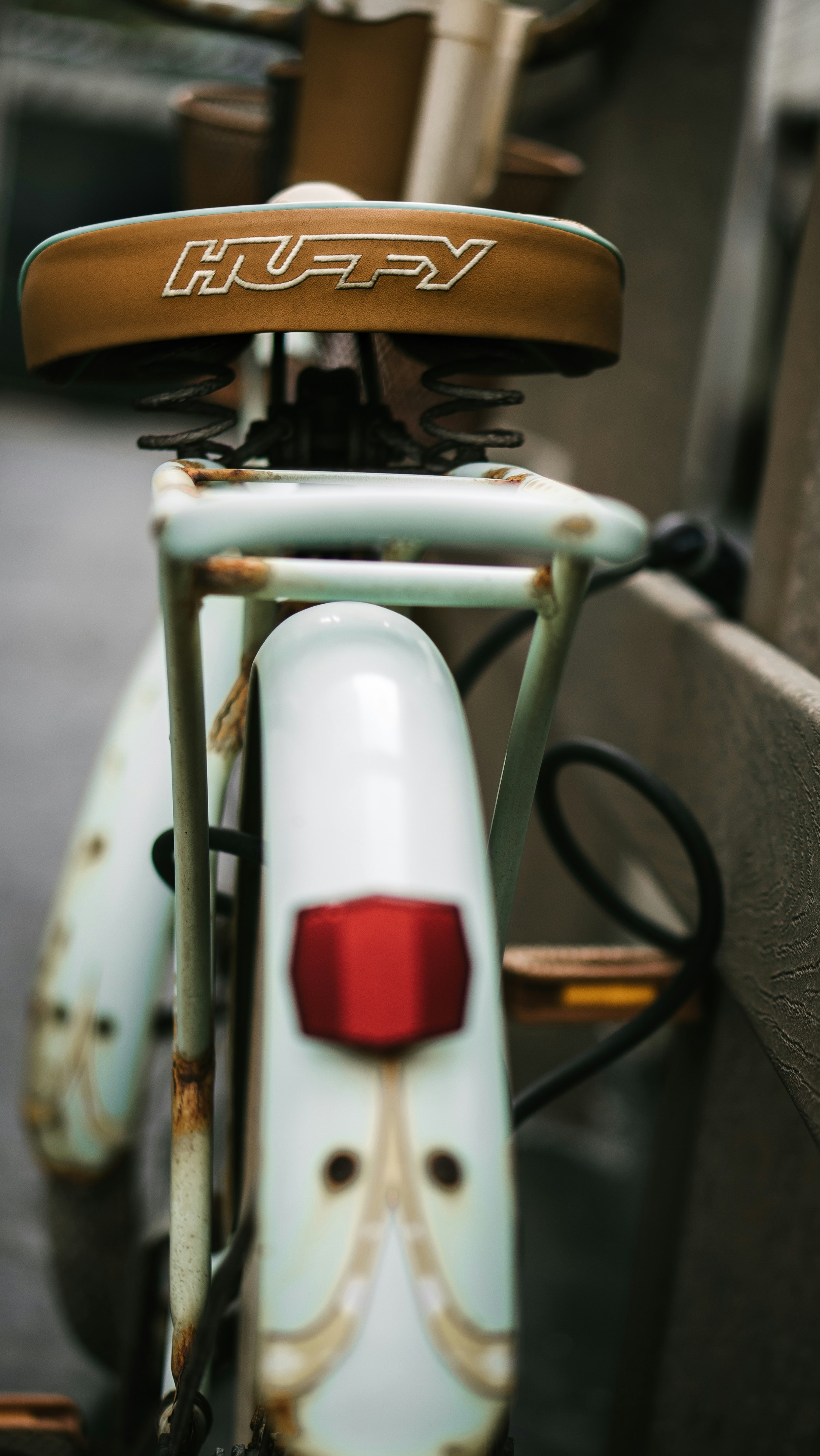 white and red metal pipe